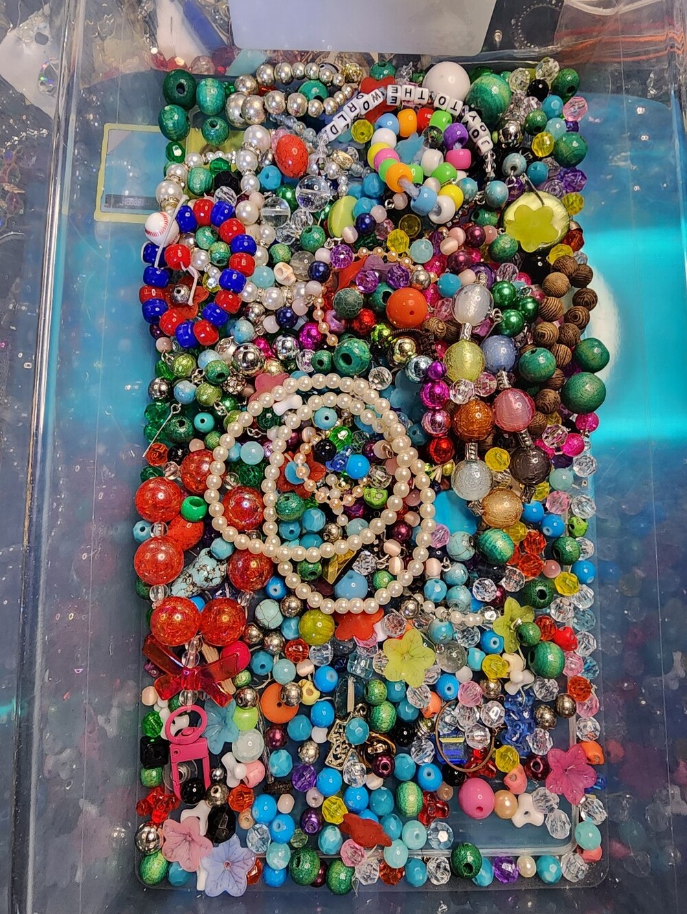 1lb Mixed Bead Various Sizes For Crafting May Or May Not Have Matches J092326-1